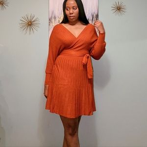 Midi Dress (Dark Rust)